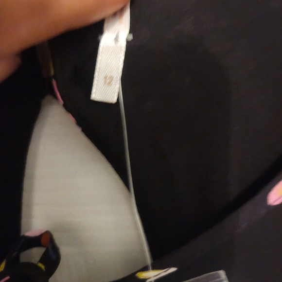 Free People Coryn Print Mini Dress in Black Combo Sz: 12 - Picture 8 of 10